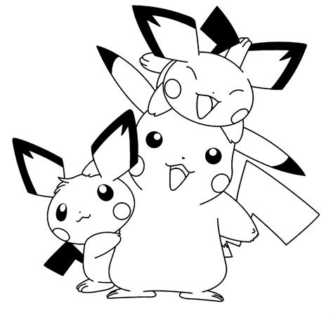 pikachu para colorir|Desenhos do Pikachu para Imprimir e Colorir